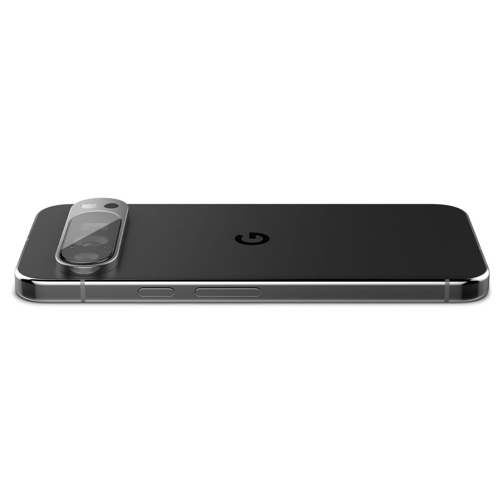 VERRE TEMPERÉ DE PROTECTION POUR LENTILLE D'APPAREIL PHOTO SPIGEN OPTIK.TR "EZ FIT" PROTECTEUR D'APPAREIL PHOTO 2-PACK GOOGLE PIXEL 9 PRO XL TRANSPARENT CRISTAL.