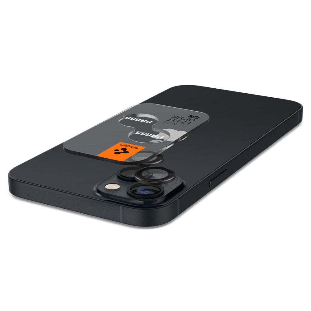 PROTECTION DE L'APPAREIL PHOTO SPIGEN OPTIK.TR "EZ FIT" PROTECTEUR DE CAMÉRA 2-PACK IPHONE 14 / 14 PLUS NOIR
