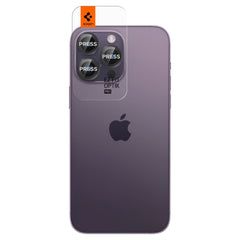 PROTECTION D'APPAREIL PHOTO SPIGEN OPTIK.TR "EZ FIT" PROTECTEUR DE CAMÉRA 2-PACK IPHONE 14 PRO / 14 PRO MAX NOIR
