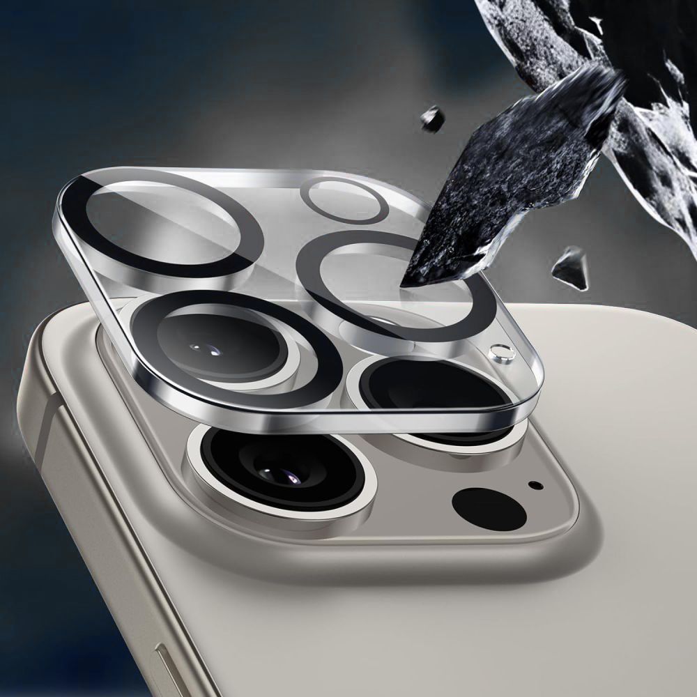 VERRE TEMPERÉ PROTECTEUR POUR LENTILLE D'APPAREIL PHOTO TECH-PROTECT CAM FIT+ IPHONE 16E TRANSPARENT