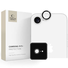 VERRE TEMPERÉ PROTECTEUR POUR LENTILLE D'APPAREIL PHOTO TECH-PROTECT CAMRING FIT+ IPHONE 16E TRANSPARENT