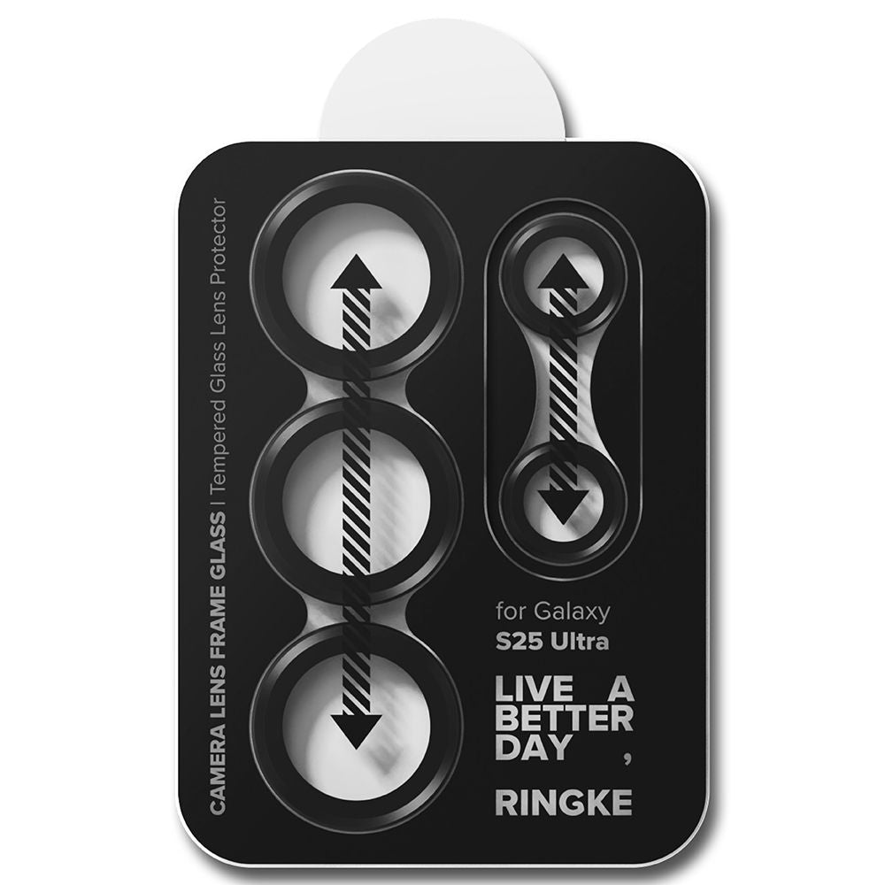 VERRE TEMPERÉ DE PROTECTION POUR LENTILLE D'APPAREIL PHOTO RINGKE CAMERA FRAME PROTECTOR 2-PACK GALAXY S25 ULTRA NOIR