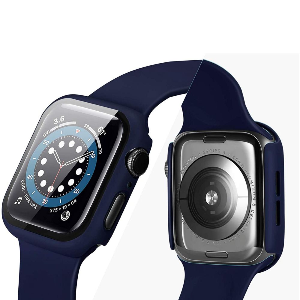 Housse de protection 360° pour Apple Watch 44 mm Doop Defense 360Guard noire