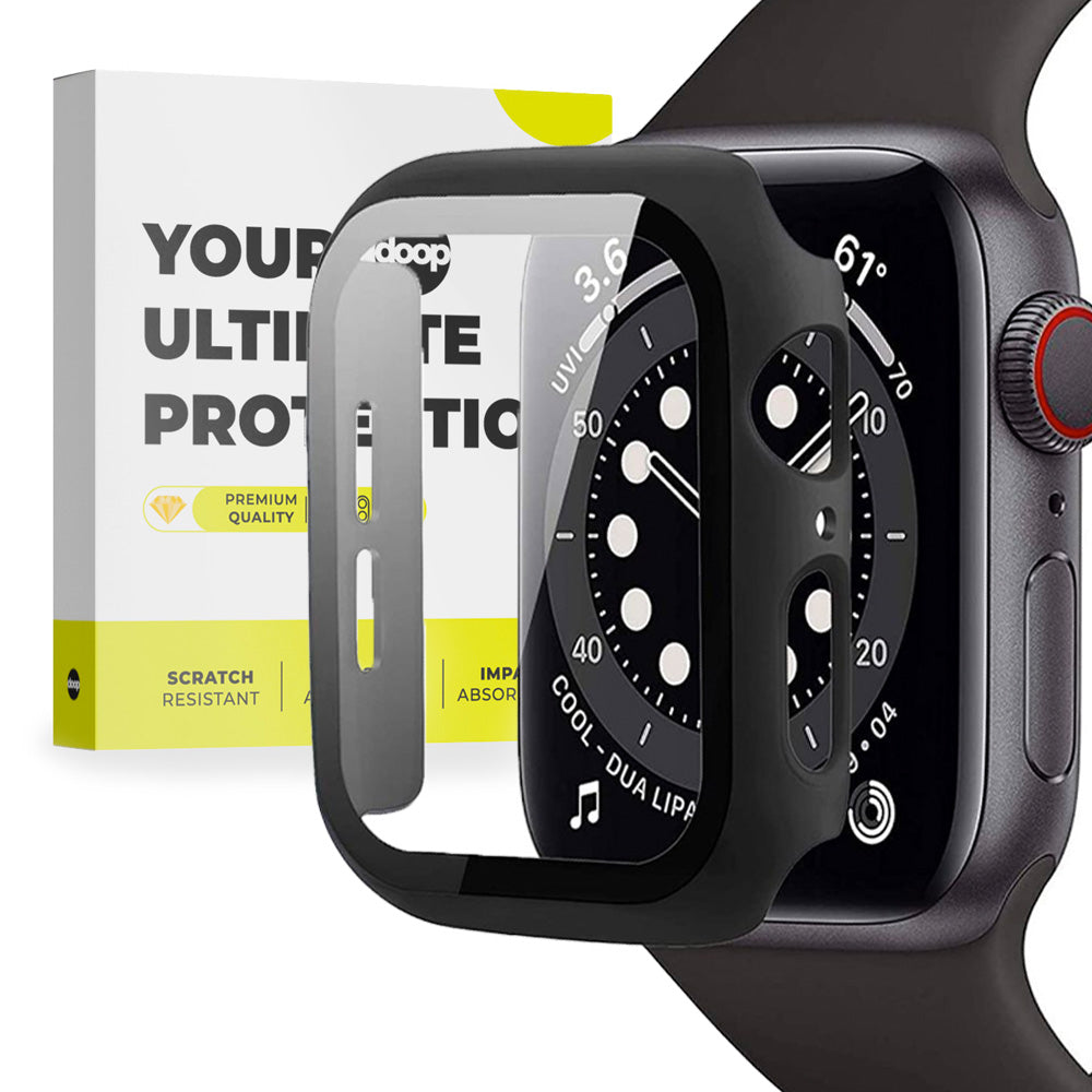 Housse de protection 360° pour Apple Watch 44 mm Doop Defense 360Guard noire