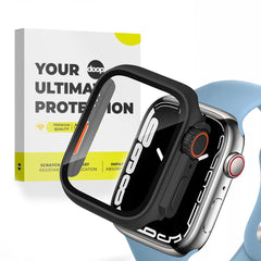 Housse de protection 360° pour Apple Watch 44 mm Doop Defense 360Guard Noir/Orange