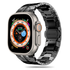 BRACELET DOOP EN ACIER INOXYDABLE POUR APPLE WATCH 6 / 7 / 8 / 9 / 10 / SE / ULTRA 1 / 2 (44 / 45 / 46 / 49 MM) NOIR