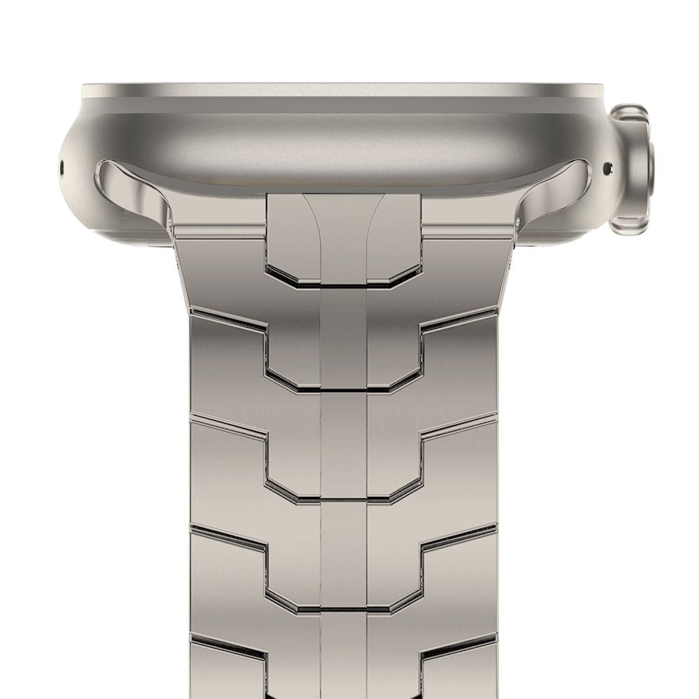 BRACELET DOOP EN ACIER INOXYDABLE POUR APPLE WATCH 6 / 7 / 8 / 9 / 10 / SE / ULTRA 1 / 2 (44 / 45 / 46 / 49 MM) TITANE