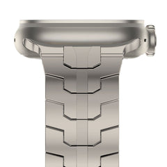 BRACELET DOOP EN ACIER INOXYDABLE POUR APPLE WATCH 6 / 7 / 8 / 9 / 10 / SE / ULTRA 1 / 2 (44 / 45 / 46 / 49 MM) TITANE