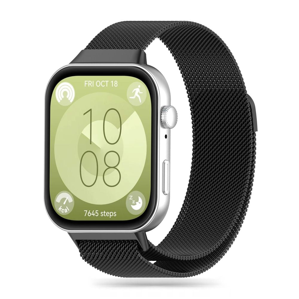 BRACELET HEYBAND MILANAISE HUAWEI WATCH FIT 3 NOIR