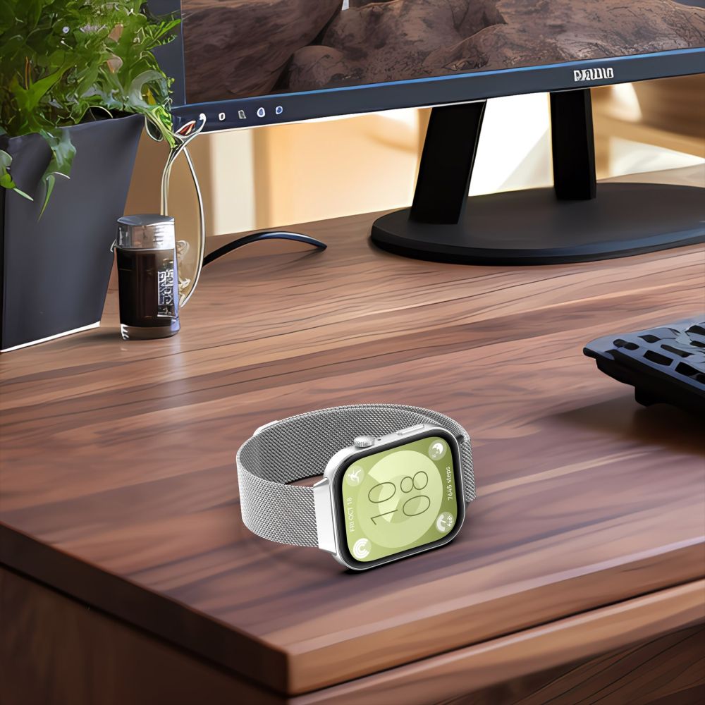 BRACELET HEYBAND MILANAISE HUAWEI WATCH FIT 3 OR ROSE