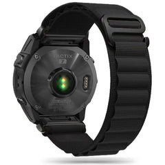 BRACELET EN NYLON POUR GARMIN 22MM FENIX 5 / 6 / 6 PRO / 7 HEYBAND NYLON PRO NOIR