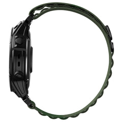 BRACELET EN NYLON POUR GARMIN 22MM FENIX 5 / 6 / 6 PRO / 7 HEYBAND NYLON PRO VERT MILITAIRE