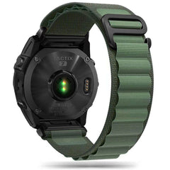 BRACELET EN NYLON POUR GARMIN 22MM FENIX 5 / 6 / 6 PRO / 7 HEYBAND NYLON PRO VERT MILITAIRE