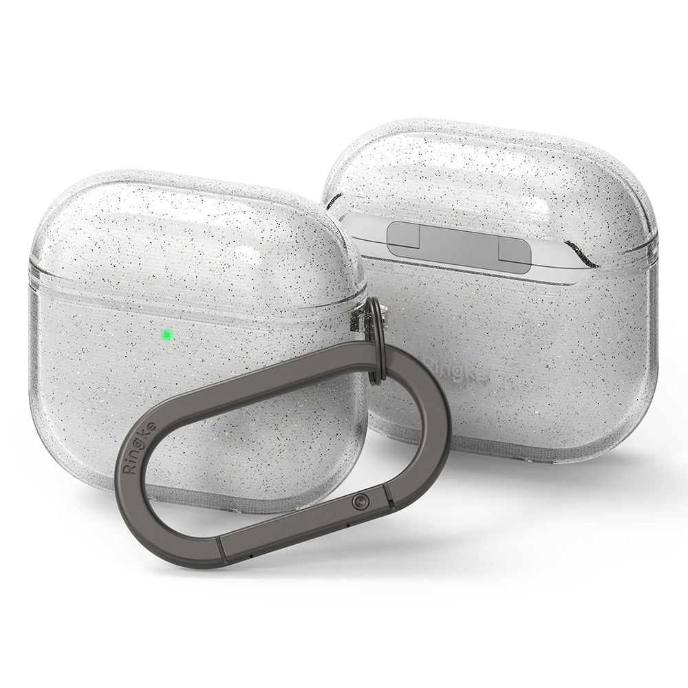 COQUE RINGKE AIR APPLE AIRPODS 4 GLITTER TRANSPARENT