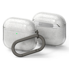 COQUE RINGKE AIR APPLE AIRPODS 4 GLITTER TRANSPARENT