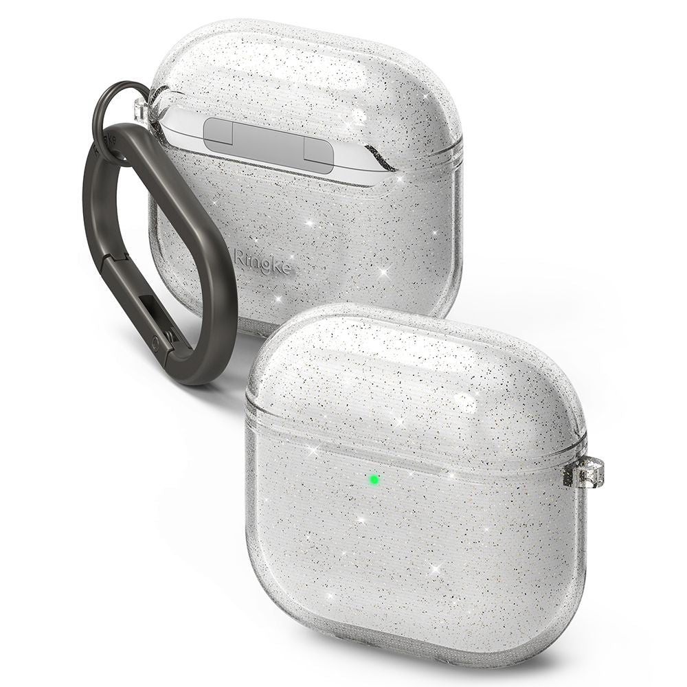 COQUE RINGKE AIR APPLE AIRPODS 4 GLITTER TRANSPARENT