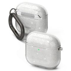 COQUE RINGKE AIR APPLE AIRPODS 4 GLITTER TRANSPARENT