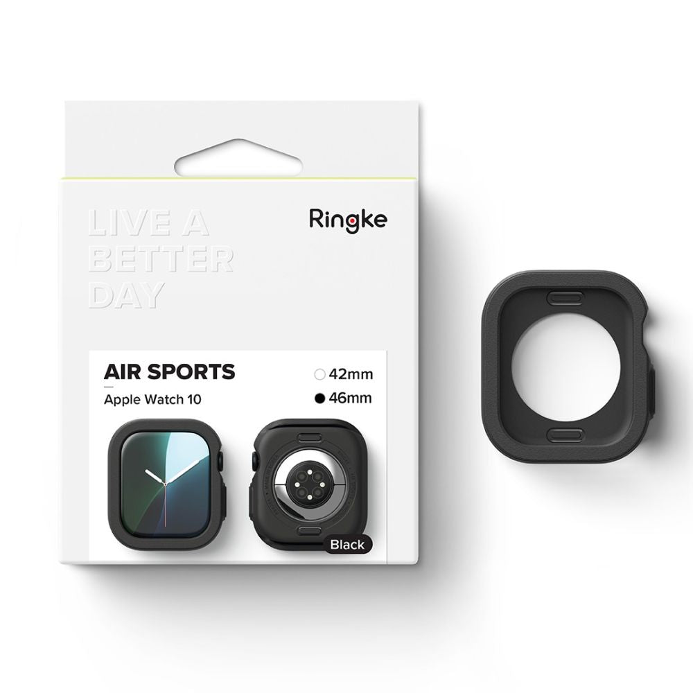 COQUE RINGKE AIR APPLE WATCH 10 (46 MM) NOIRE