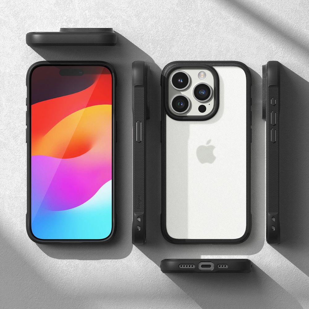 COQUE RINGKE FUSION BOLD IPHONE 15 PRO MAX NOIR MATTE