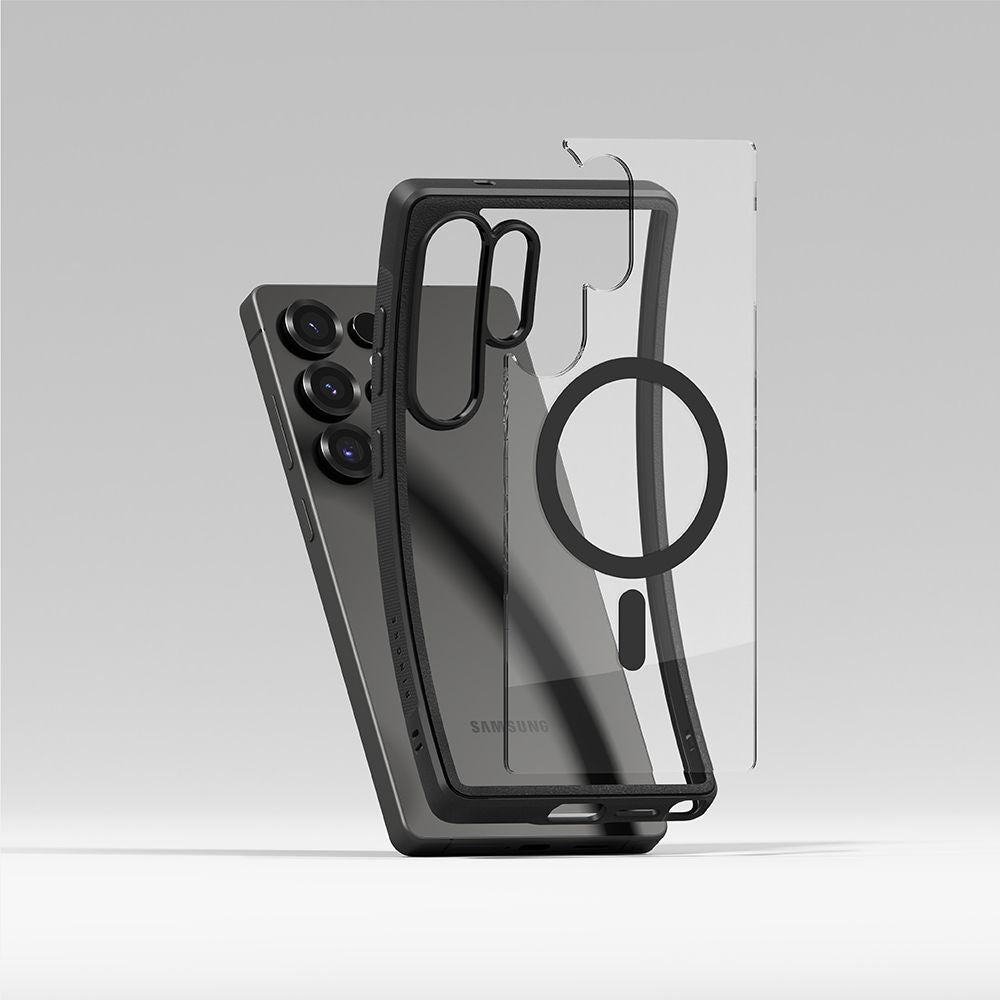 COQUE RINGKE FUSION BOLD MAGNETIQUE MAGSAFE GALAXY S25 ULTRA NOIR