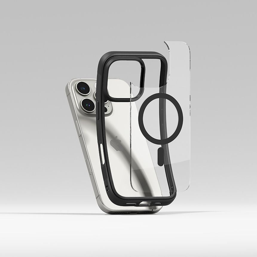 COQUE RINGKE FUSION BOLD MAGNETIQUE MAGSAFE IPHONE 16 PRO NOIR