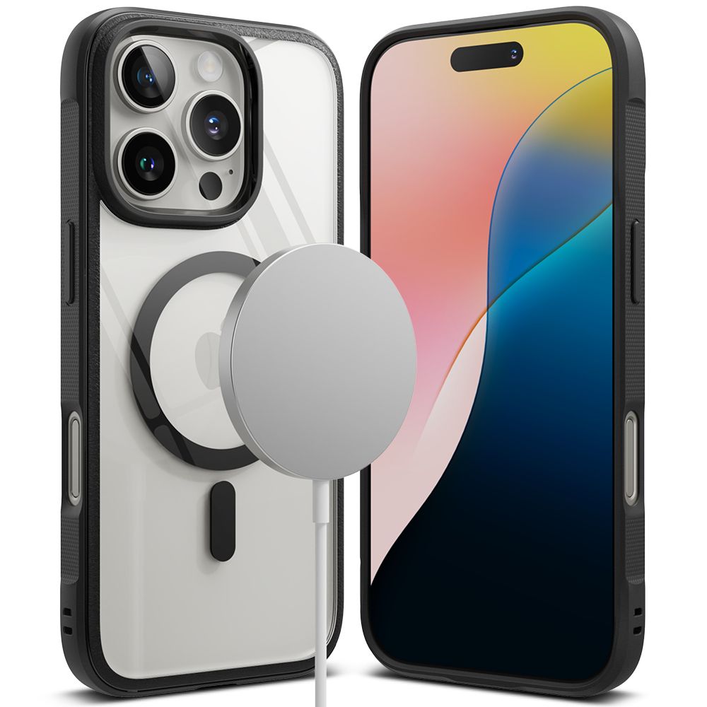 COQUE RINGKE FUSION BOLD MAGNETIQUE MAGSAFE IPHONE 16 PRO MAX NOIR