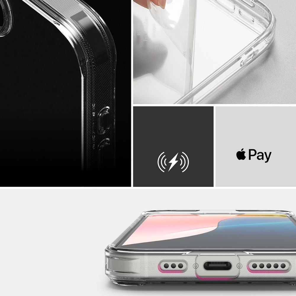 COQUE RINGKE FUSION IPHONE 16E TRANSPARENTE