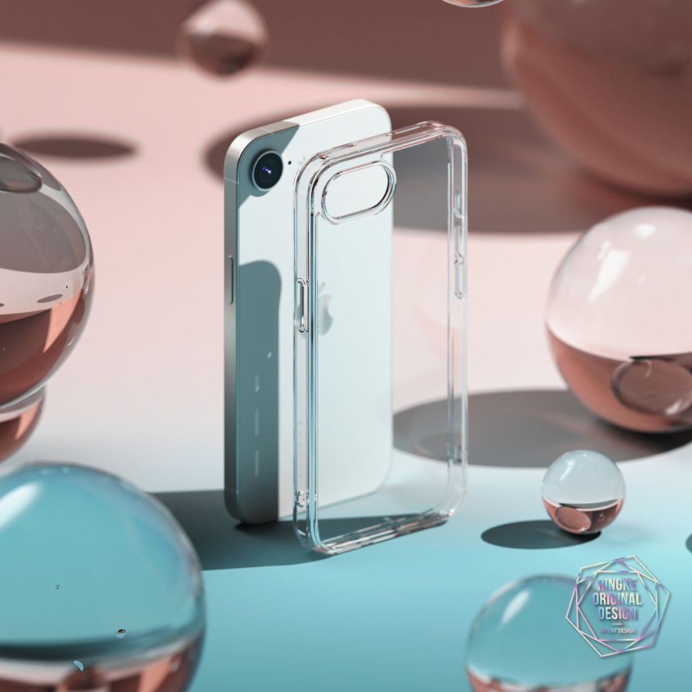 COQUE RINGKE FUSION IPHONE 16E TRANSPARENTE