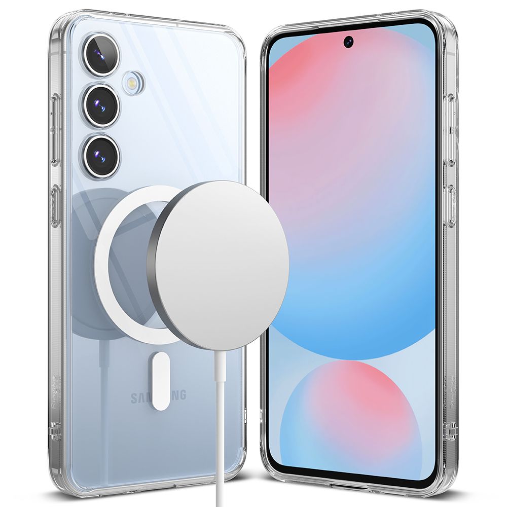 COQUE RINGKE FUSION MAGNETIQUE MAGSAFE GALAXY S24 FE TRANSPARENTE