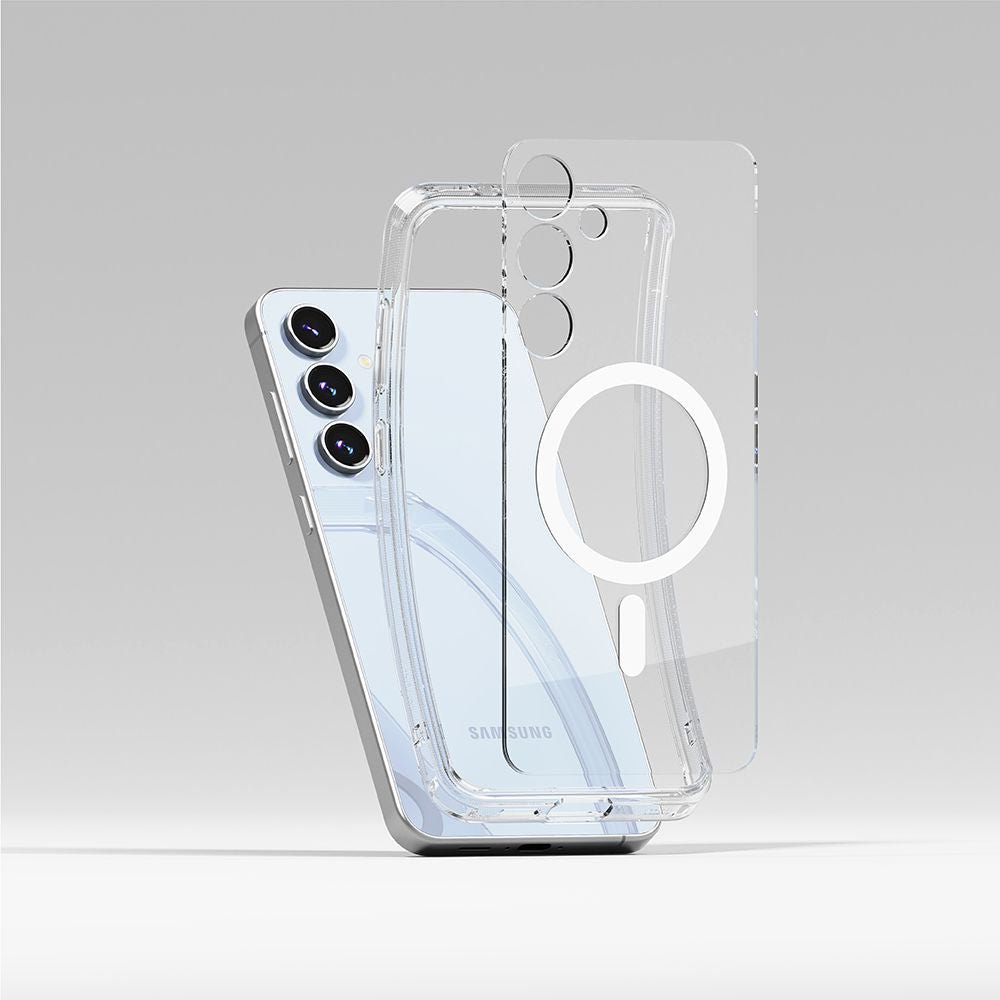 COQUE RINGKE FUSION MAGNETIQUE MAGSAFE GALAXY S24 FE TRANSPARENTE