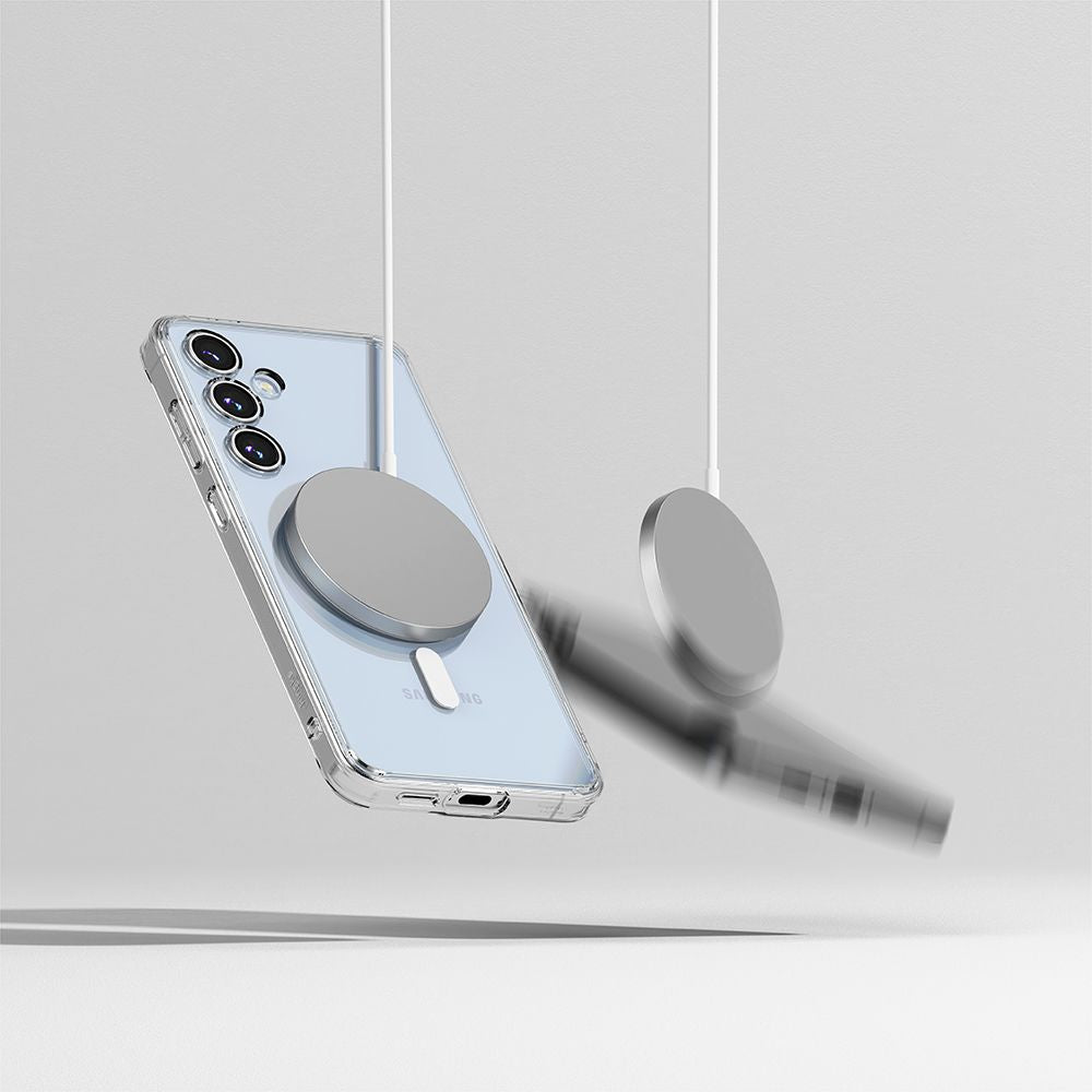 COQUE RINGKE FUSION MAGNETIQUE MAGSAFE GALAXY S24 FE TRANSPARENTE