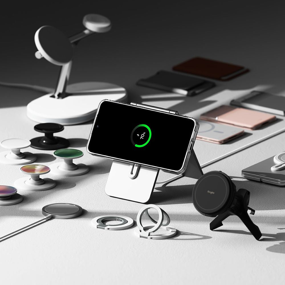 COQUE RINGKE FUSION MAGNETIQUE MAGSAFE GALAXY S24 FE TRANSPARENTE