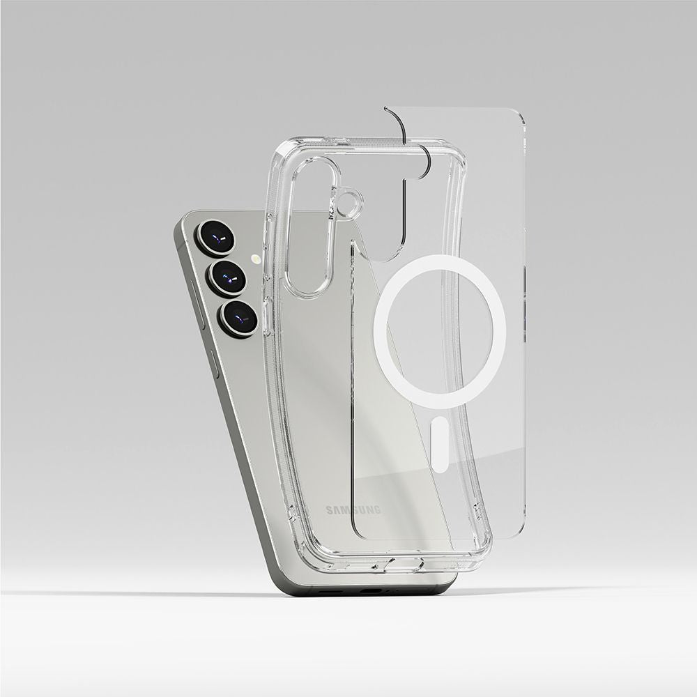 COQUE RINGKE FUSION MAGNETIQUE MAGSAFE GALAXY S25+ PLUS TRANSPARENTE