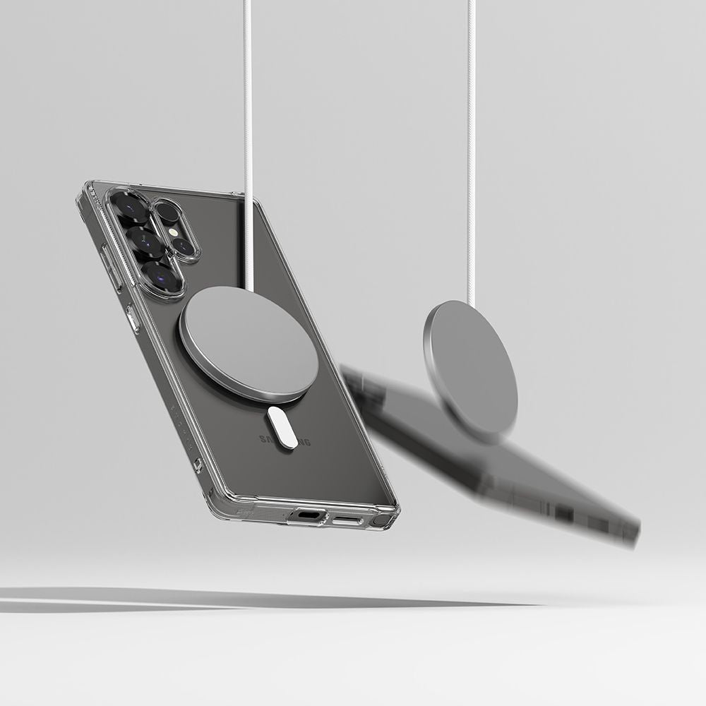 COQUE RINGKE FUSION MAGNETIQUE MAGSAFE GALAXY S25 ULTRA TRANSPARENT