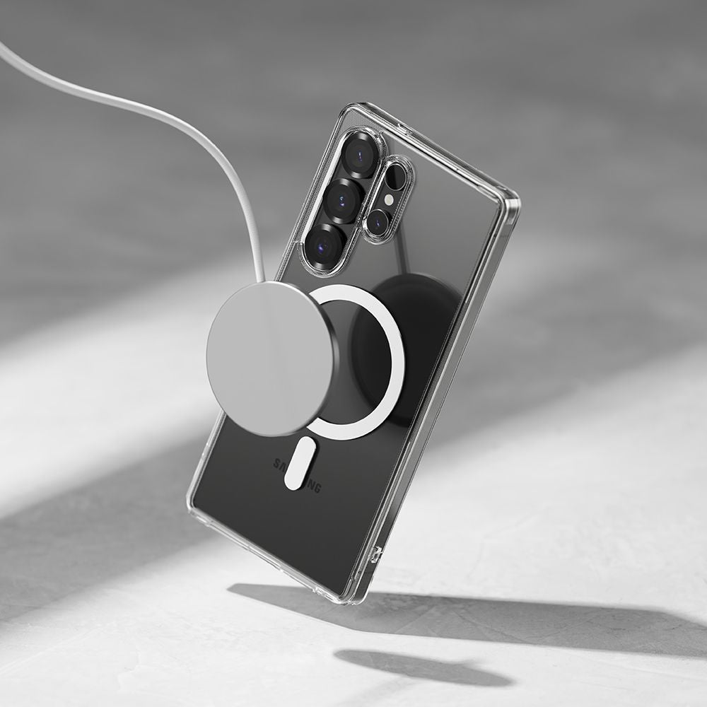 COQUE RINGKE FUSION MAGNETIQUE MAGSAFE GALAXY S25 ULTRA TRANSPARENT