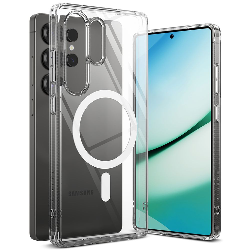 COQUE RINGKE FUSION MAGNETIQUE MAGSAFE GALAXY S25 ULTRA TRANSPARENT