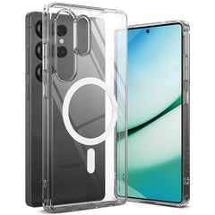 COQUE RINGKE FUSION MAGNETIQUE MAGSAFE GALAXY S25 ULTRA TRANSPARENT