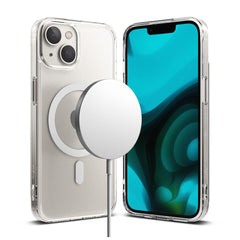 COQUE RINGKE FUSION MAGNETIQUE MAGSAFE IPHONE 14 PLUS MATTE TRANSPARENT