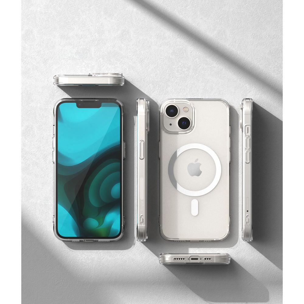 COQUE RINGKE FUSION MAGNETIQUE MAGSAFE IPHONE 14 PLUS MATTE TRANSPARENT