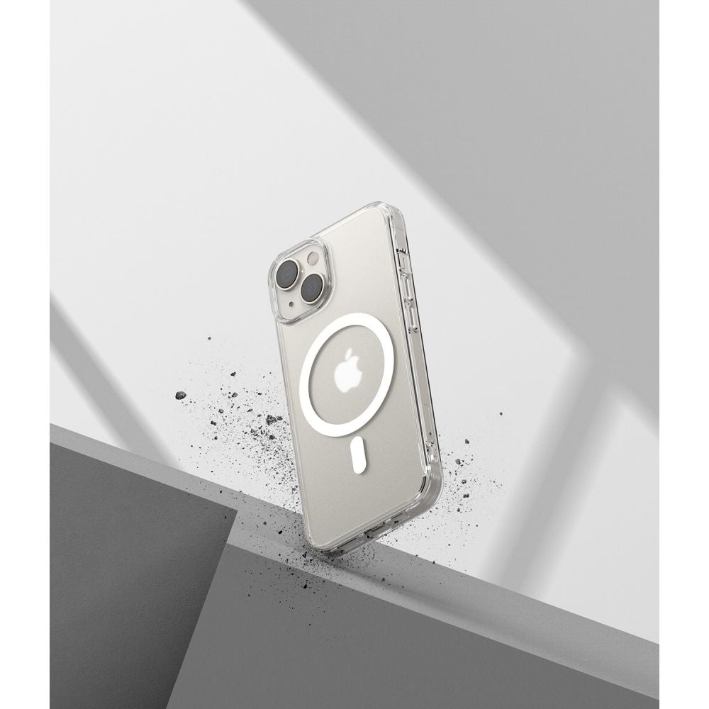 COQUE RINGKE FUSION MAGNETIQUE MAGSAFE IPHONE 14 PLUS MATTE TRANSPARENT