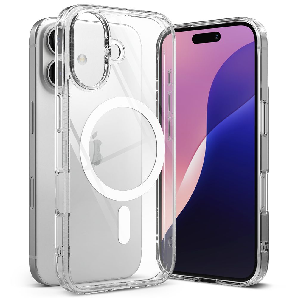 COQUE RINGKE FUSION MAGNETIQUE MAGSAFE IPHONE 16 TRANSPARENTE