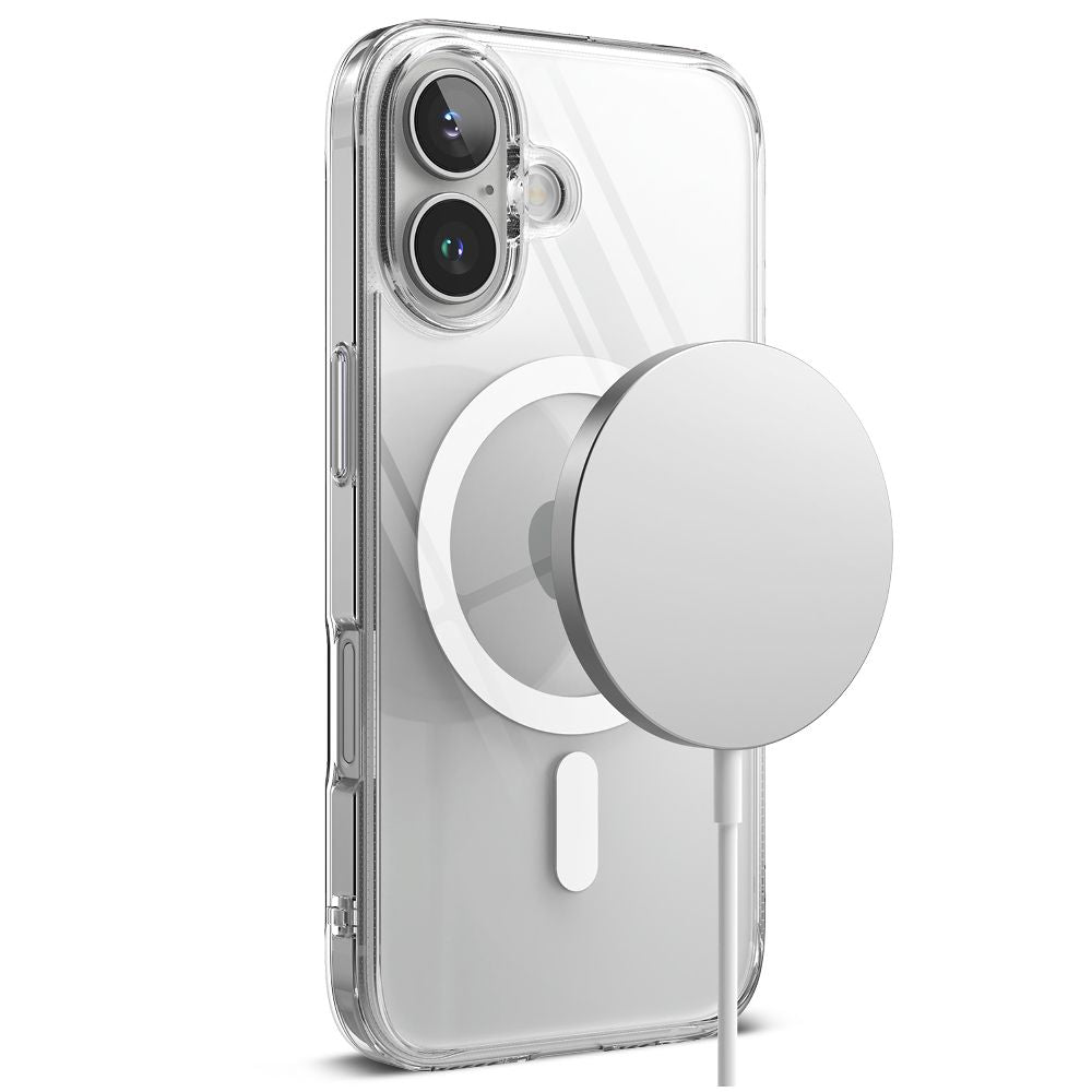 COQUE RINGKE FUSION MAGNETIQUE MAGSAFE IPHONE 16 TRANSPARENTE