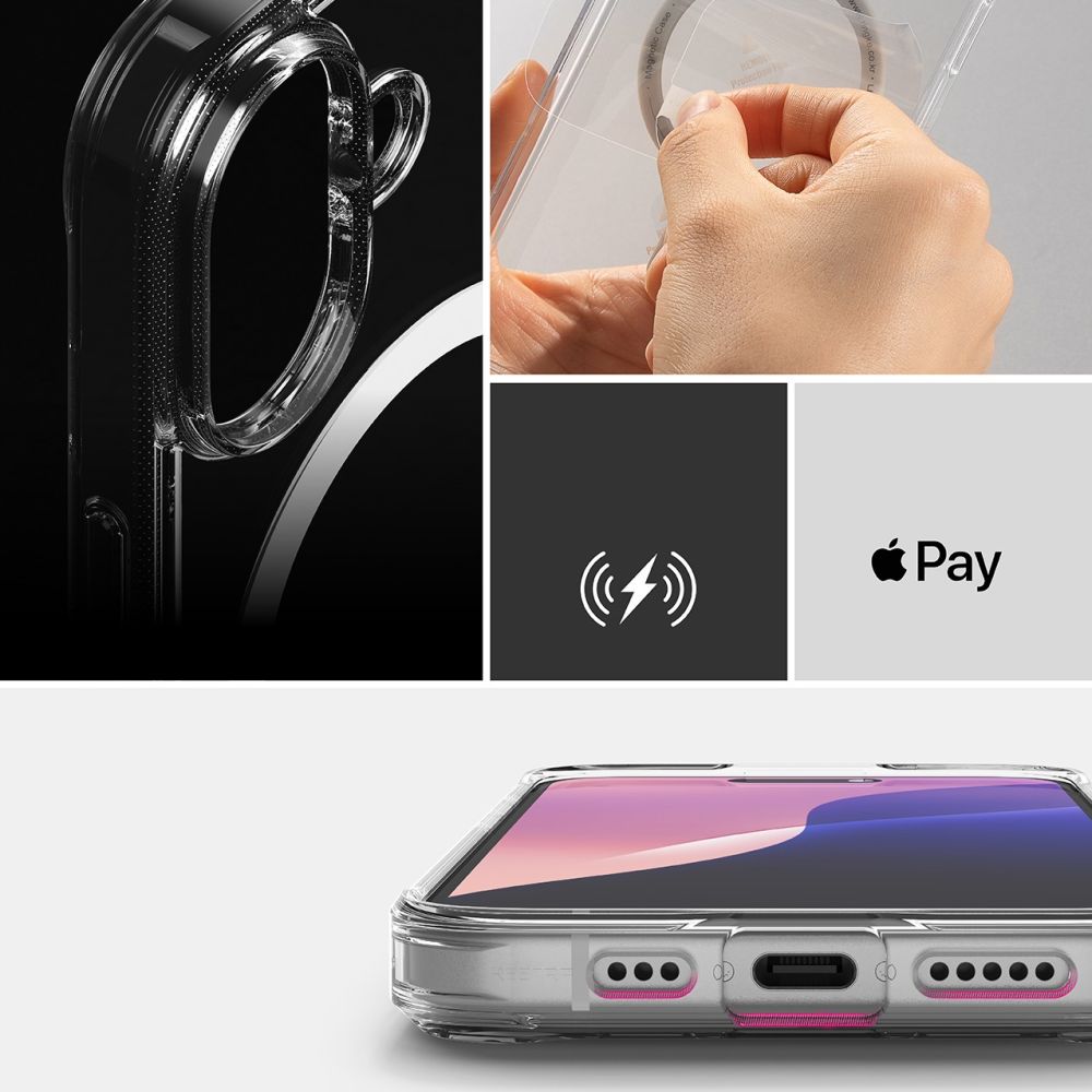 COQUE RINGKE FUSION MAGNETIQUE MAGSAFE IPHONE 16 TRANSPARENTE