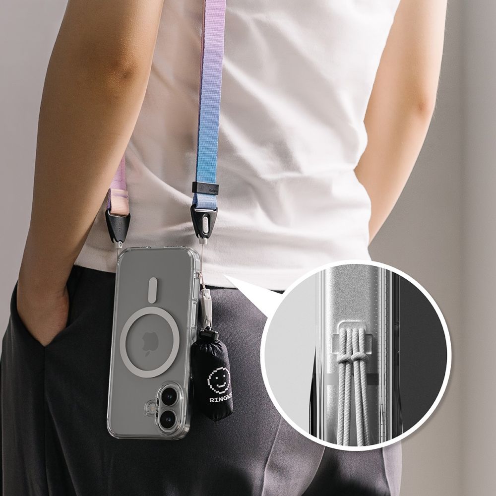 COQUE RINGKE FUSION MAGNETIQUE MAGSAFE IPHONE 16 TRANSPARENTE