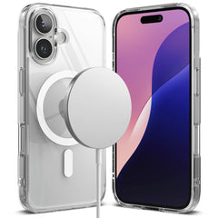 COQUE RINGKE FUSION MAGNETIQUE MAGSAFE IPHONE 16 TRANSPARENTE