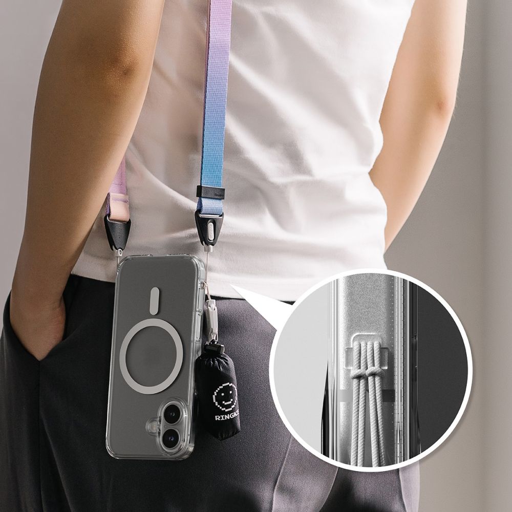 COQUE RINGKE FUSION MAGNETIQUE MAGSAFE IPHONE 16 MATTE TRANSPARENT