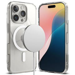 COQUE RINGKE FUSION MAGNETIQUE MAGSAFE IPHONE 16 PRO TRANSPARENTE