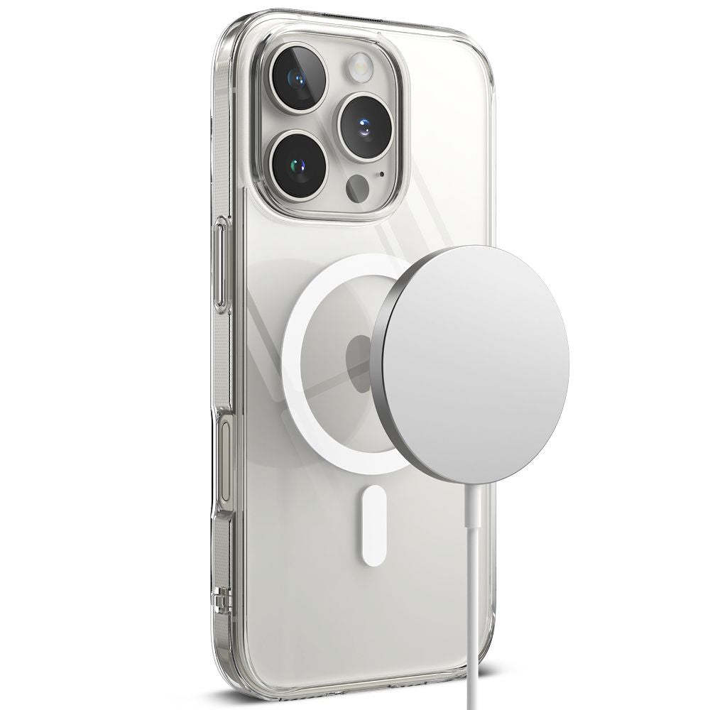 COQUE RINGKE FUSION MAGNETIQUE MAGSAFE IPHONE 16 PRO MAX TRANSPARENTE