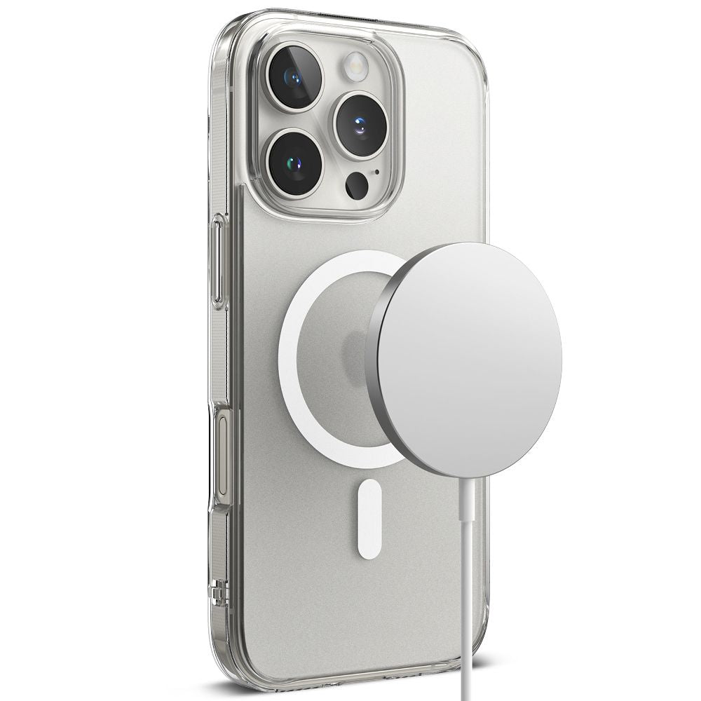 COQUE RINGKE FUSION MAGNETIQUE MAGSAFE IPHONE 16 PRO MAX MATTE TRANSPARENT