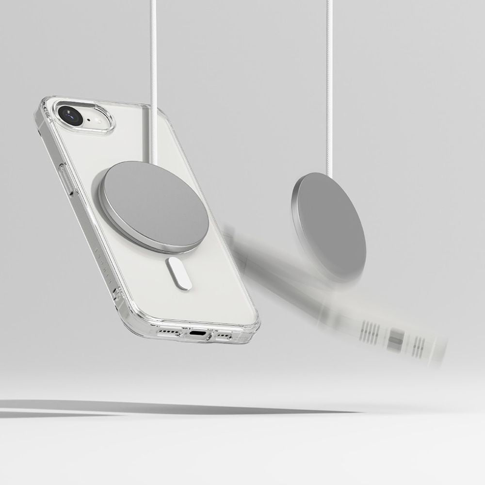 COQUE RINGKE FUSION MAGNETIQUE MAGSAFE IPHONE 16E TRANSPARENTE